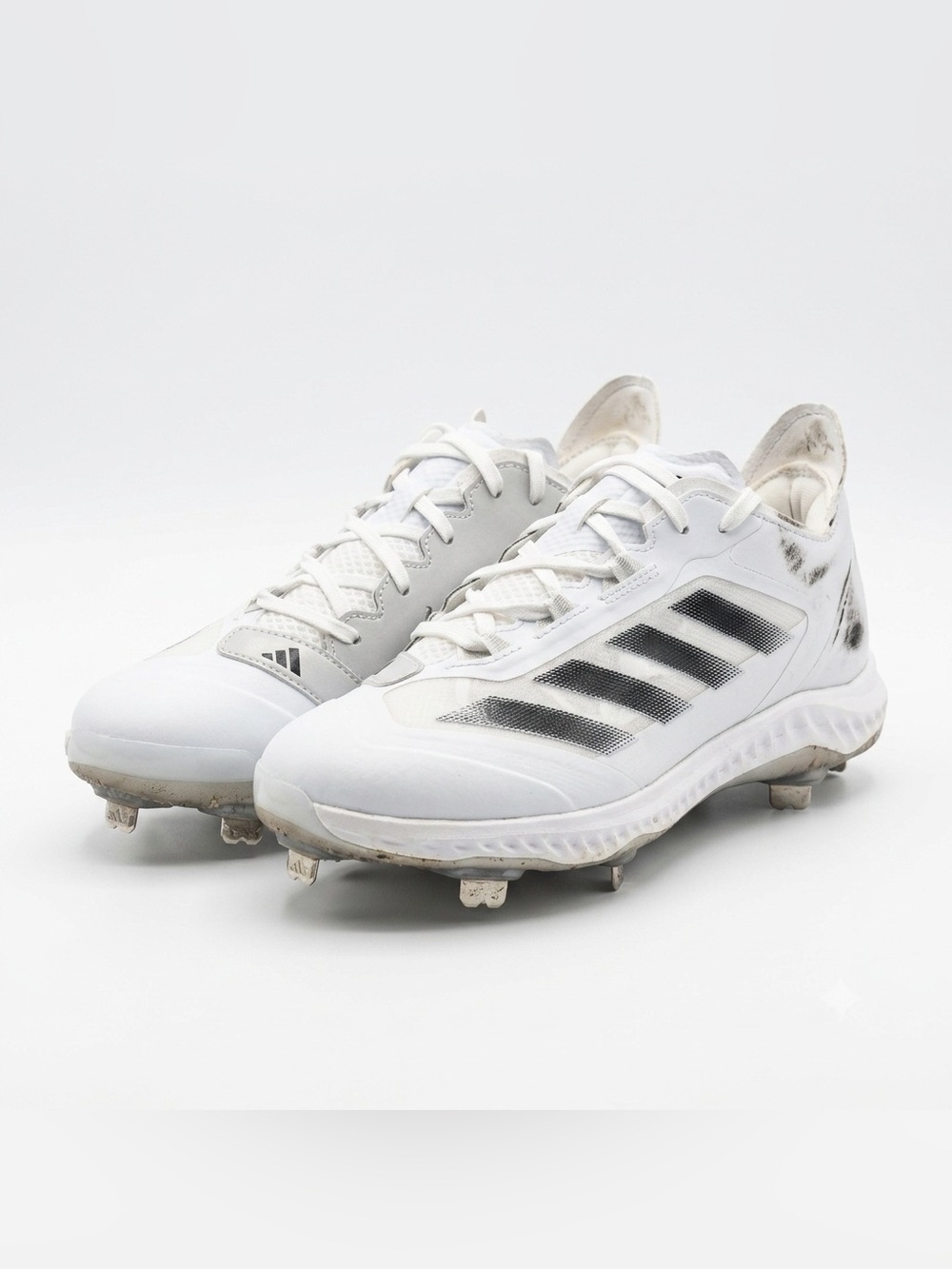 Adidas Adizero Impact TPU Baseball Cleats White Gray IF3355 Men's Size 6.5 - Picture 1 of 6